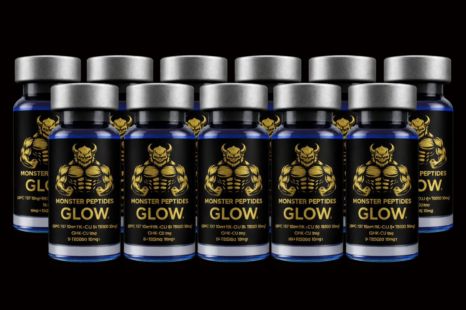 GLOW (BPC 157 10MG + GHKCU 50MG + TB500 10MG)